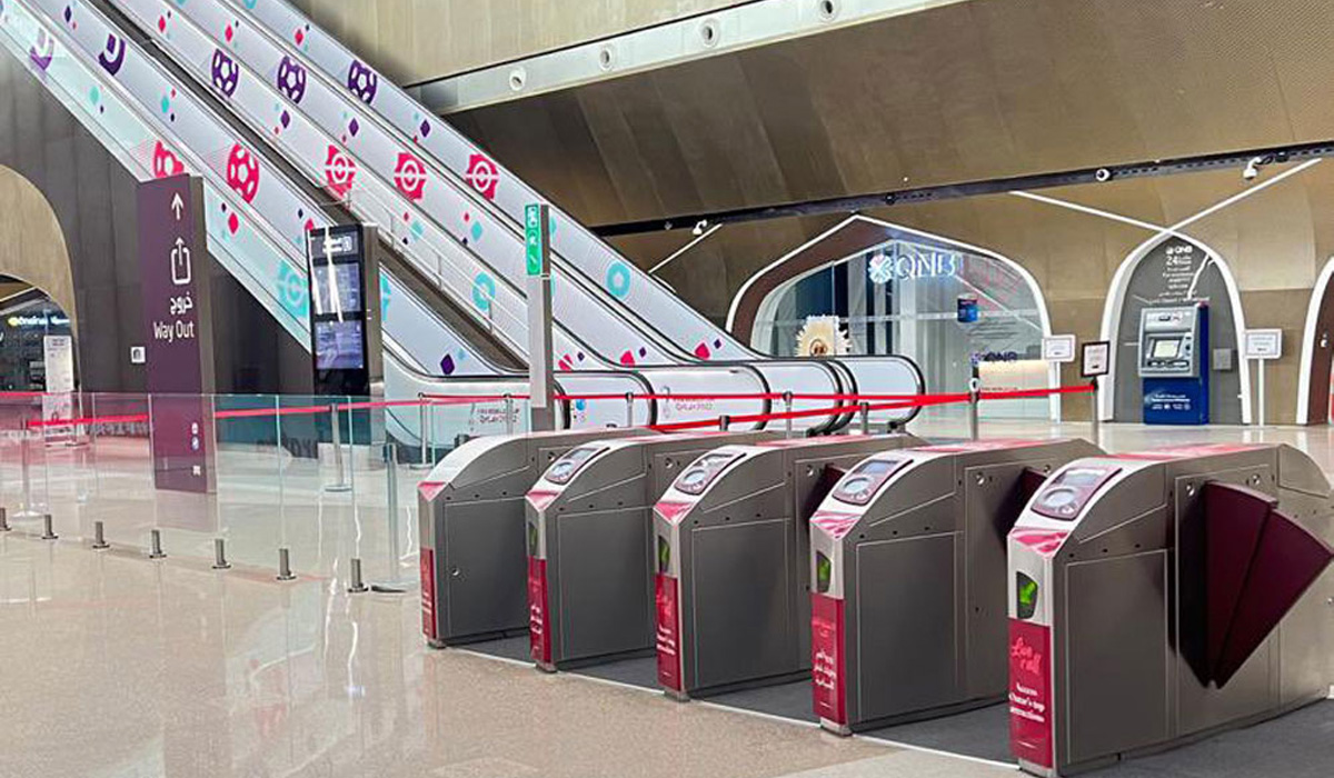 35 More Gates Installed at Nine Doha Metro Stations for FIFA World Cup Qatar 2022 